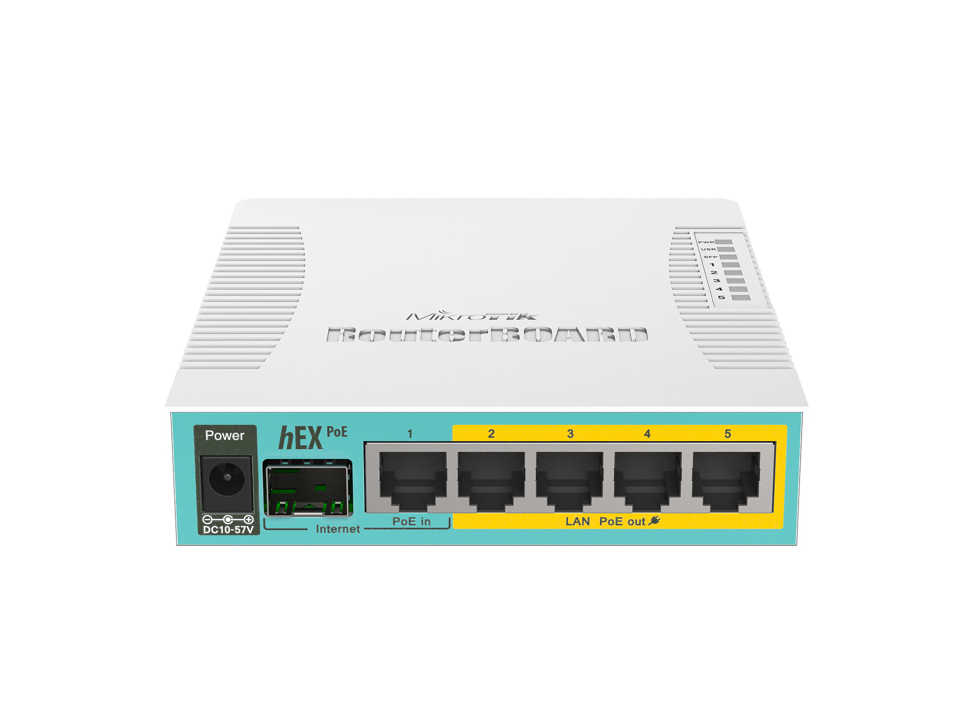Router Mikrotik RB960PGS, hEX PoE, RouterBoard, 128Mb de RAM, 5xGigaEth, Licencia Nivel 4