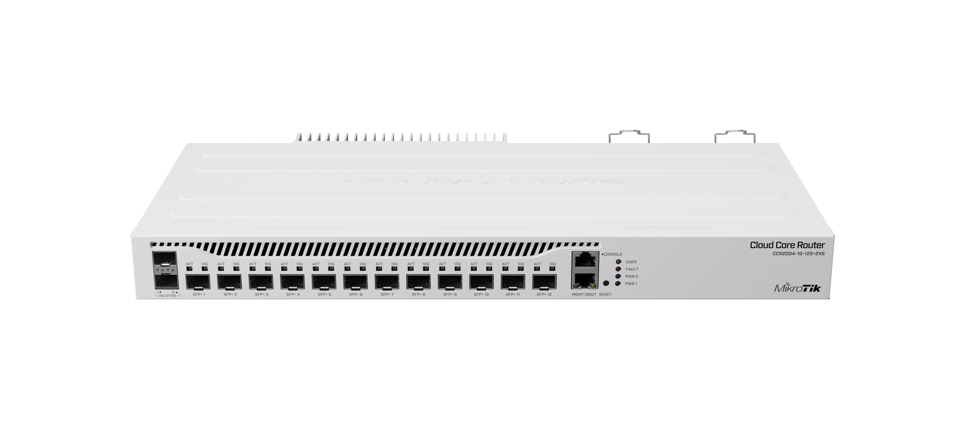 Router Mikrotik CCR2004-1G-12S+2XS, 1 puerto Giga, 12 puertos SFP+ 10G, 2 puertos SFP28 25G