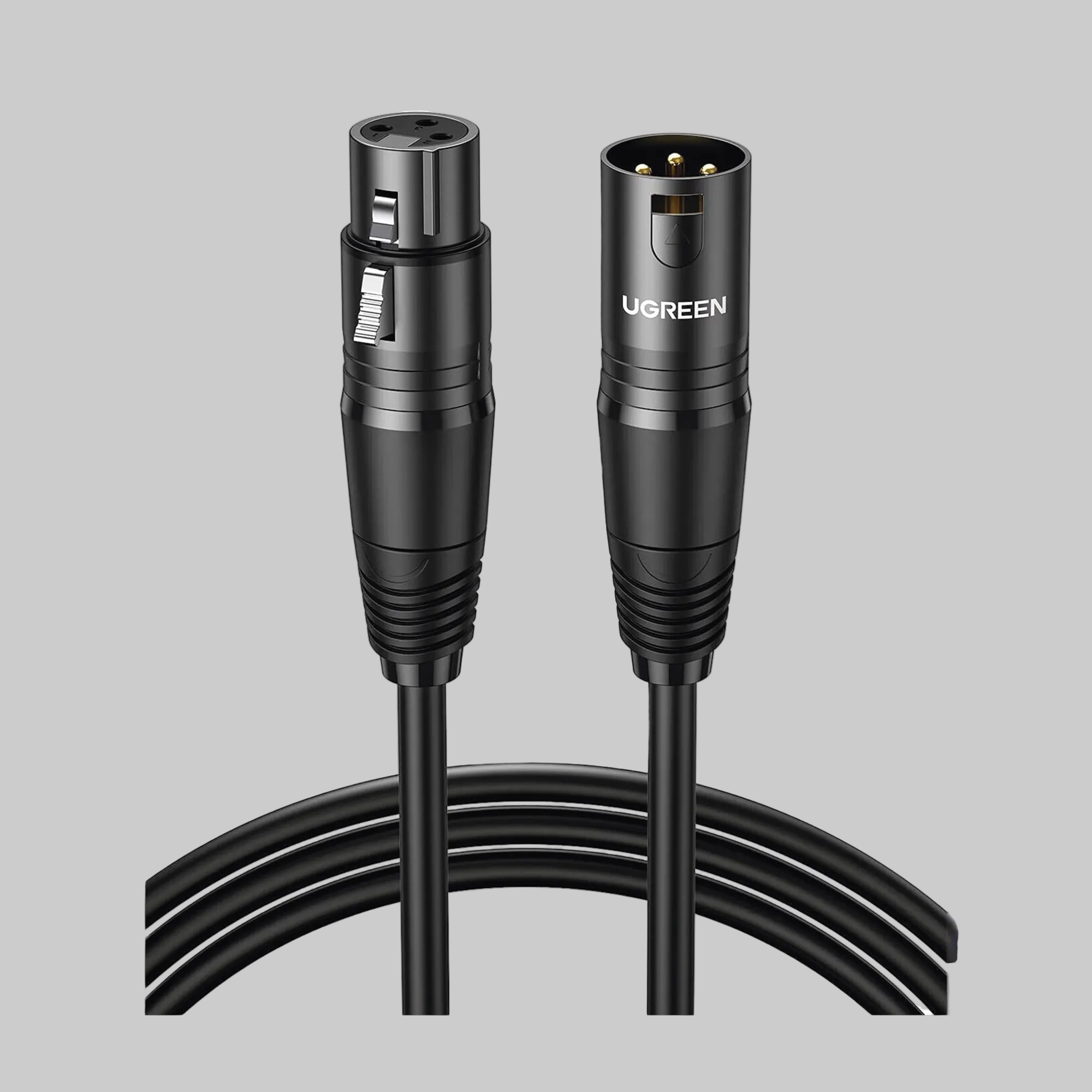 Cable micrófono XLR Ugreen 15 metros triple blindaje anti-interferencias