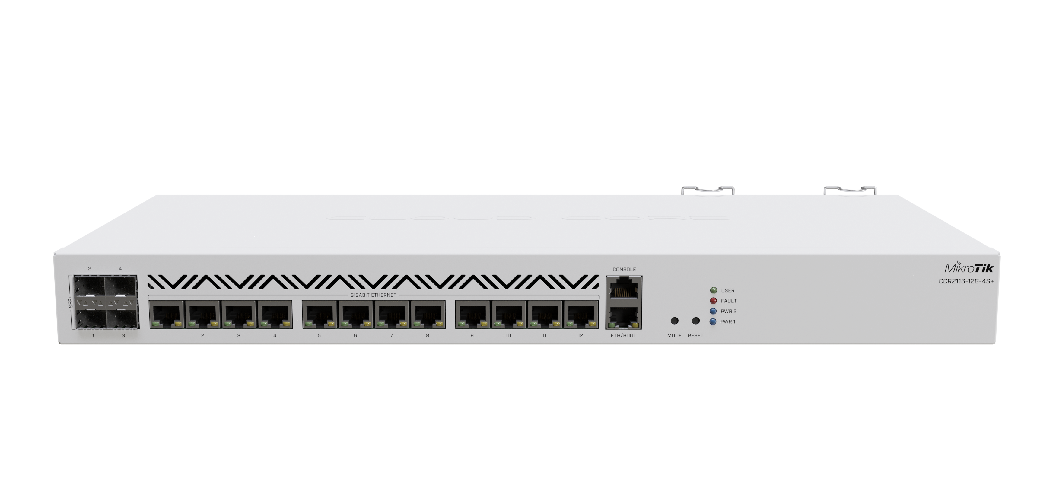 Router Mikrotik CCR2116-12G-4S+, 16 nucleos 2Ghz 16GB RAM 13 Eth Gb 4 SFP+