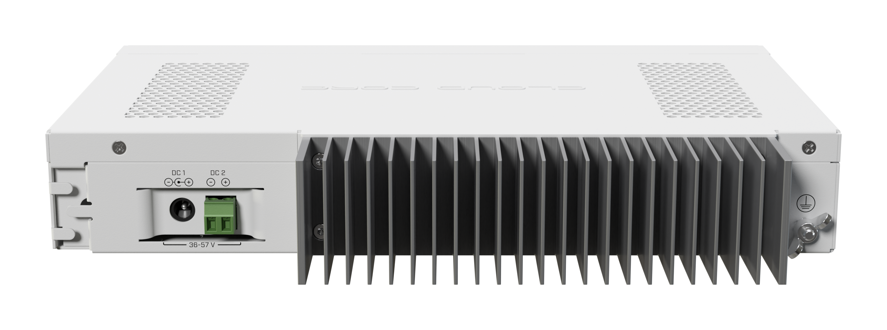Router Mikrotik CCR2004-16G-2S+PC, 16 puertos Gigabit Ethernet, 2 slots SFP+ de 10G, Licencia nivel 6