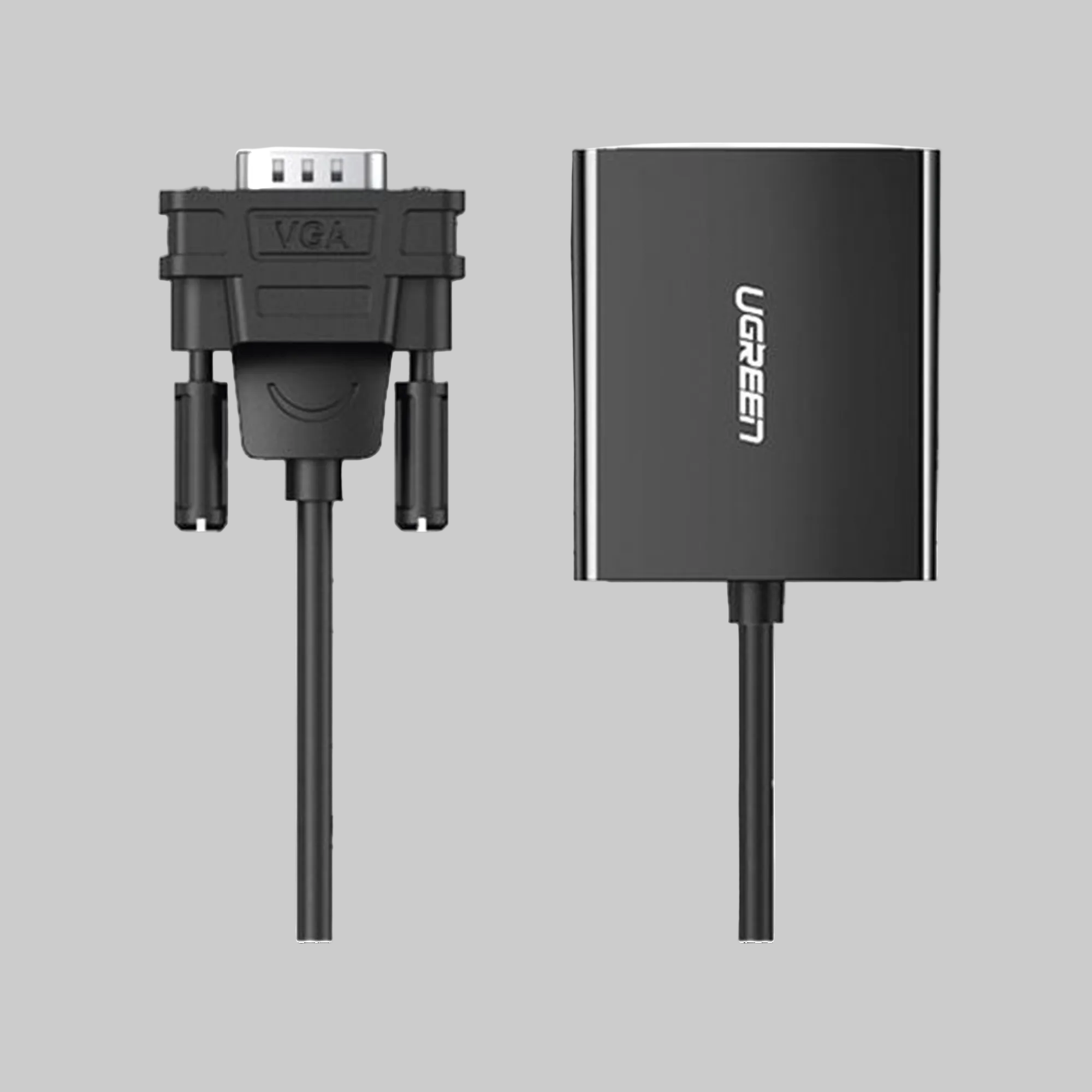Adaptador VGA a HDMI Ugreen 1080p 60Hz con puerto audio 3.5mm y cable USB