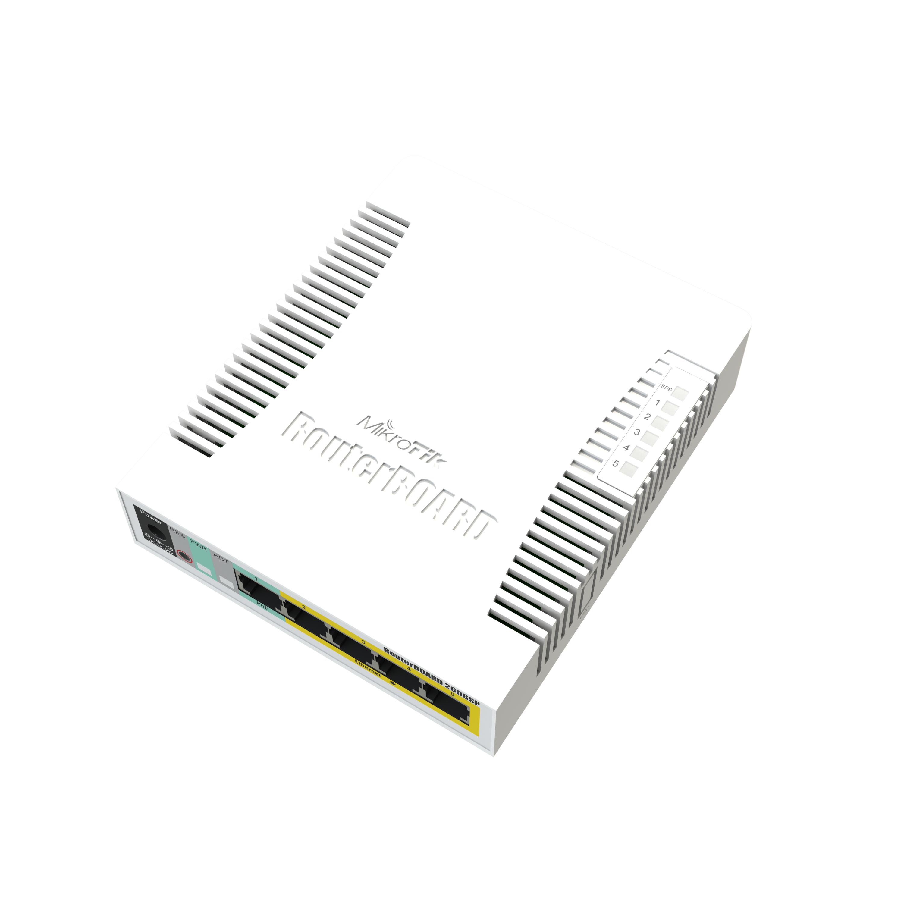 Switch Mikrotik CSS106-1G-4P-1S, RB260GSP, 5 puertos Gigabit Ethernet, Salida PoE pasivo