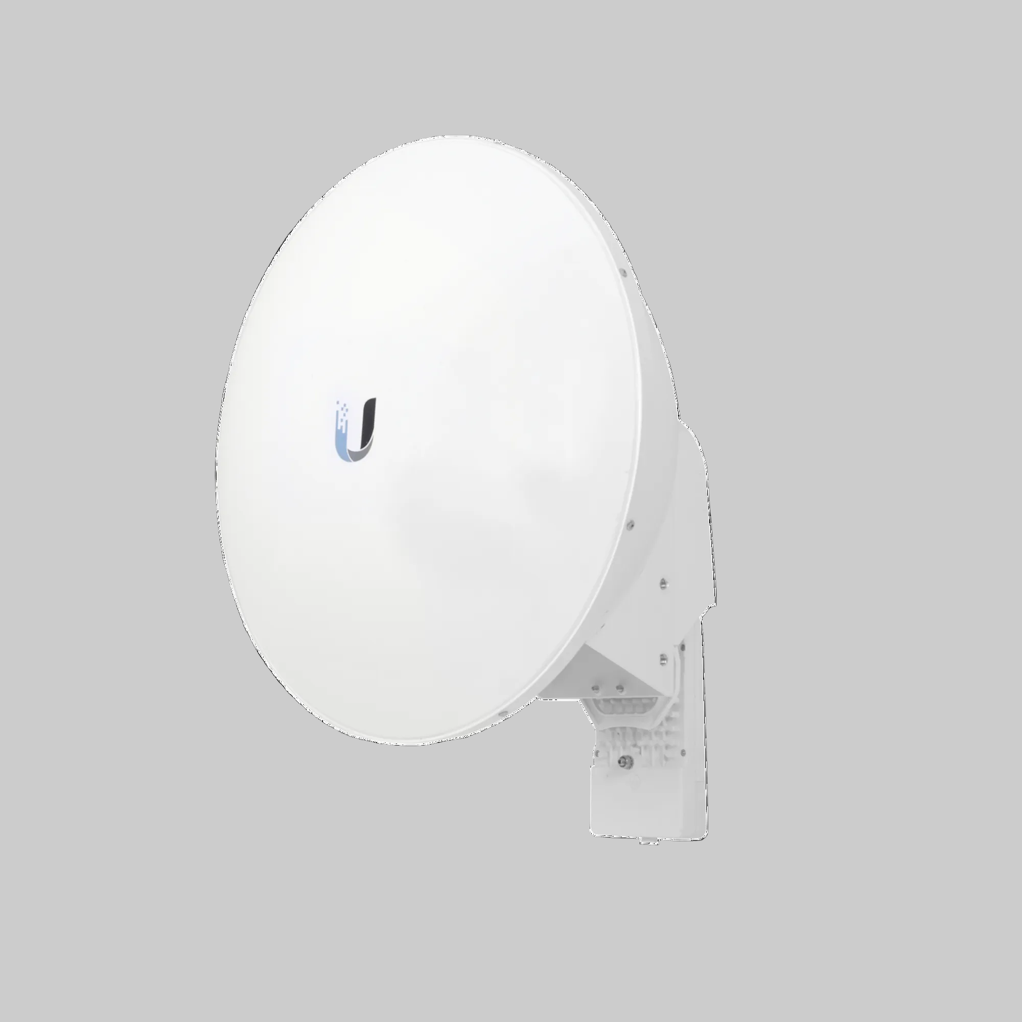 Antena direccional Ubiquiti airFiber con plato sólido de alto rendimiento para enlaces punto a punto estables