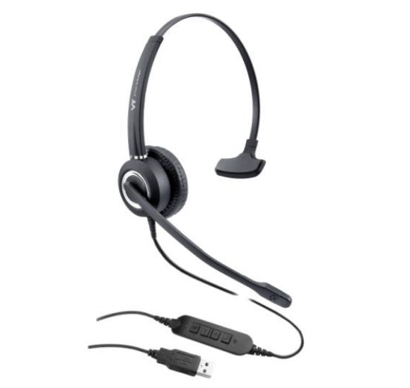 Diadema Monaural Vbet VT6300-UNC-USB-M, Conector USB