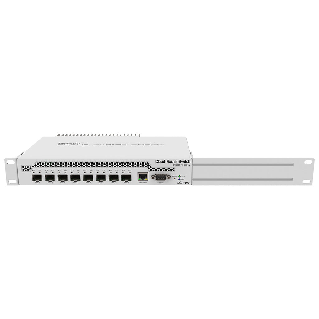 Switch Administrable Mikrotik CRS309-1G-8S+IN, 8 puertos SFP+, RAM 512mb, RouterOS