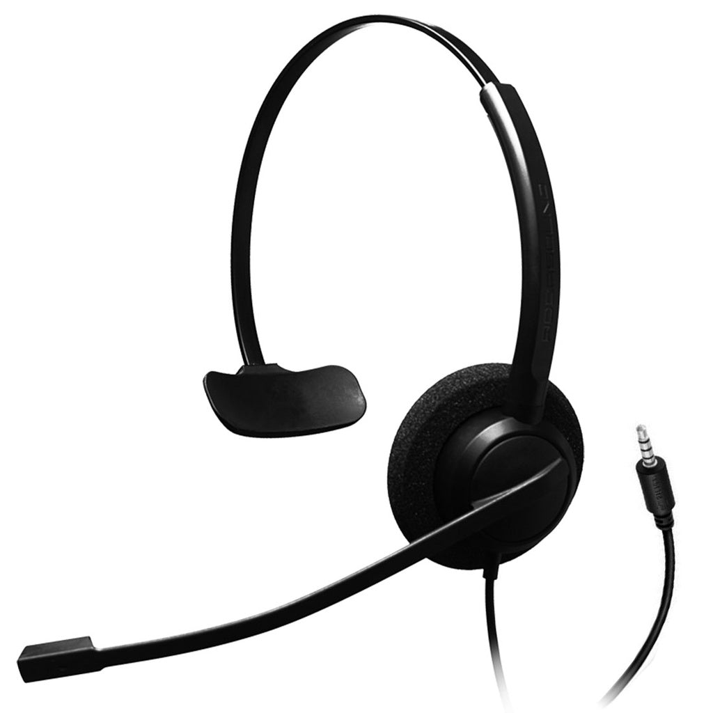 Diadema Monoaural Addasound CRYSTAL 2731 3.5mm, Con cancelación de ruido, para teléfonos Grandstream