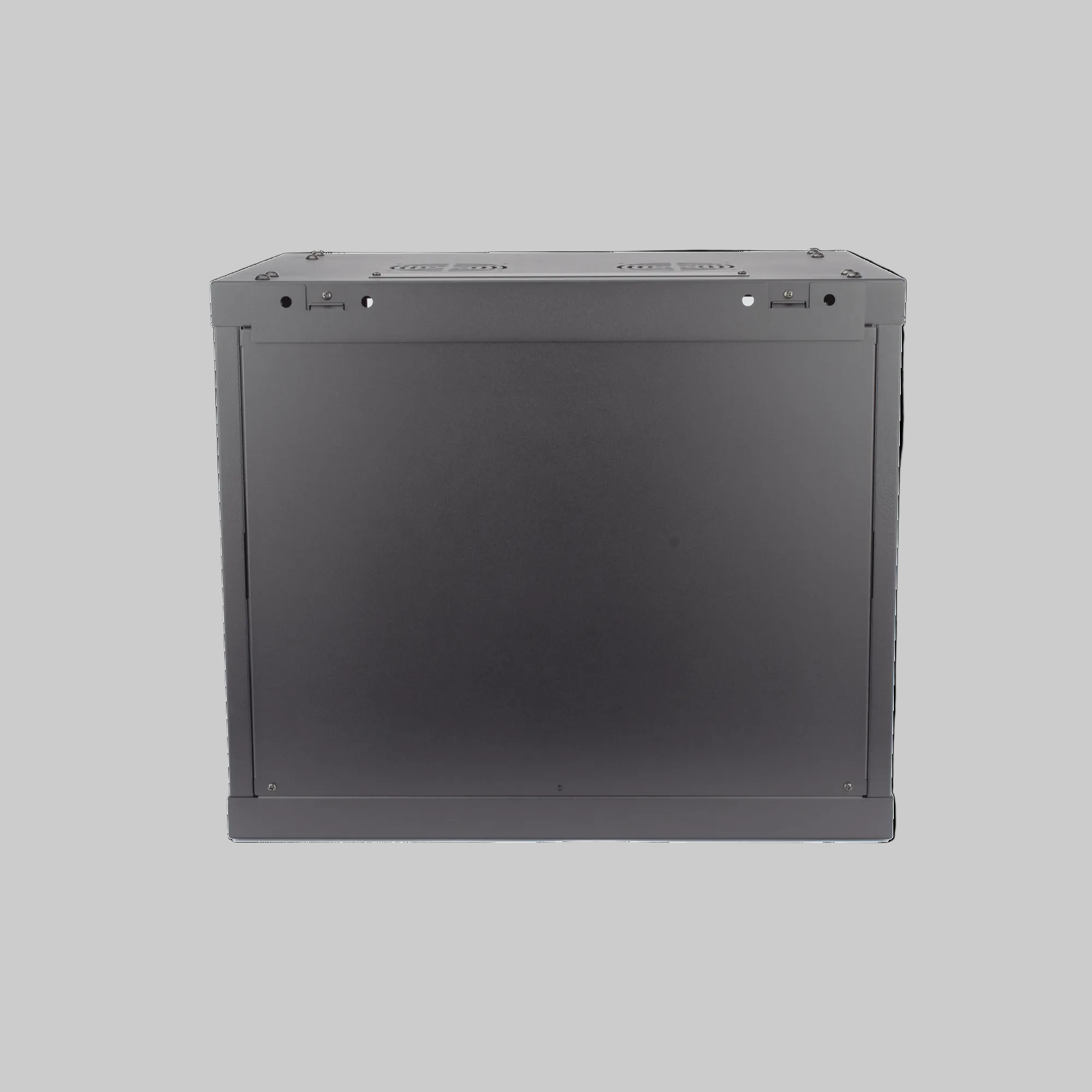 gabinete hikvision acero negro con acabado resistente y puerta segura para proteger equipos de cámaras y red