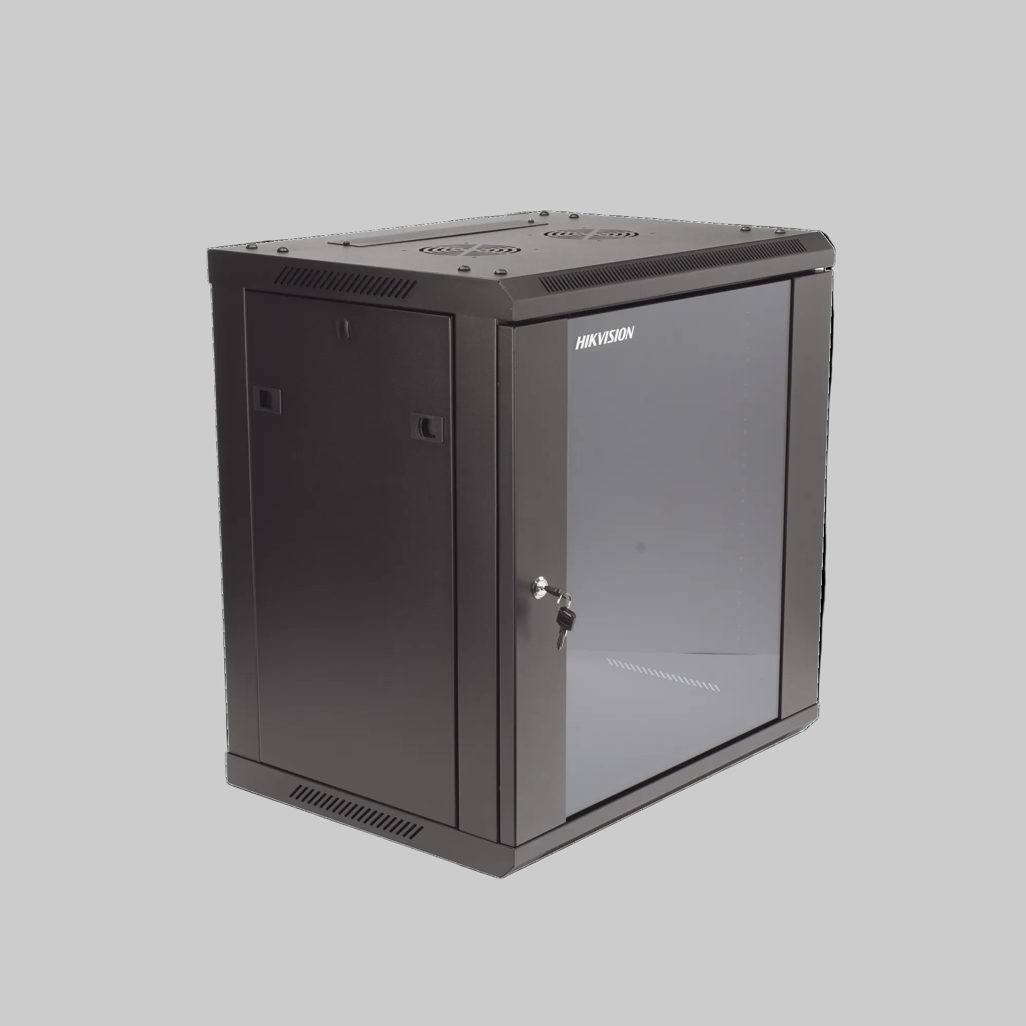 gabinete de acero hikvision para pared con panel lateral desmontable y estructura robusta para videovigilancia