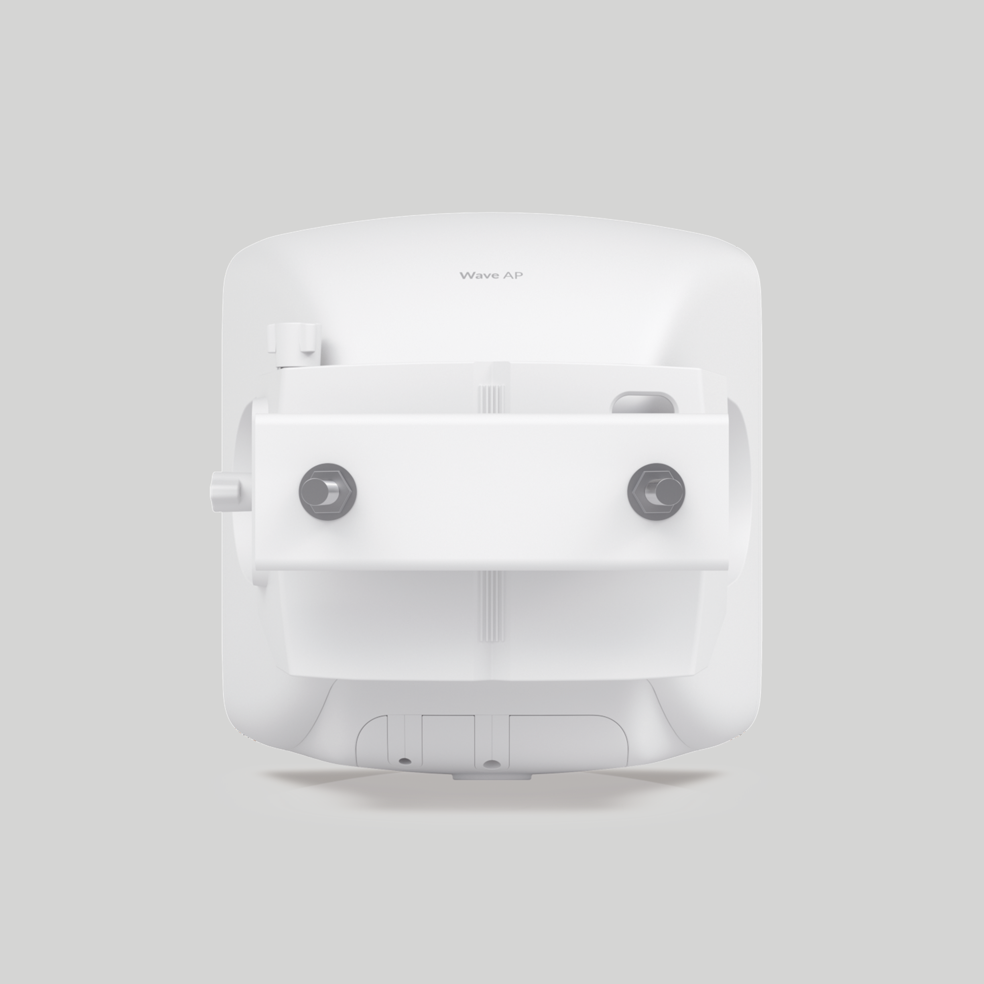 Parte trasera del UISP Wave AP con soporte de fijación para instalación profesional en exteriores