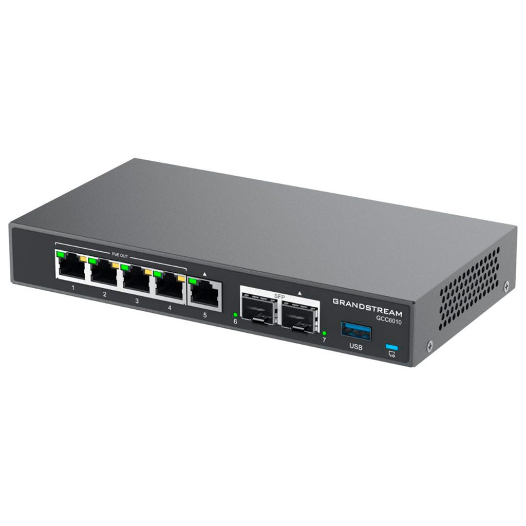 Conmutador Grandstream GCC6010, 4 En 1, Conmutador IP+Ruteador VPN+Swich+Firewall