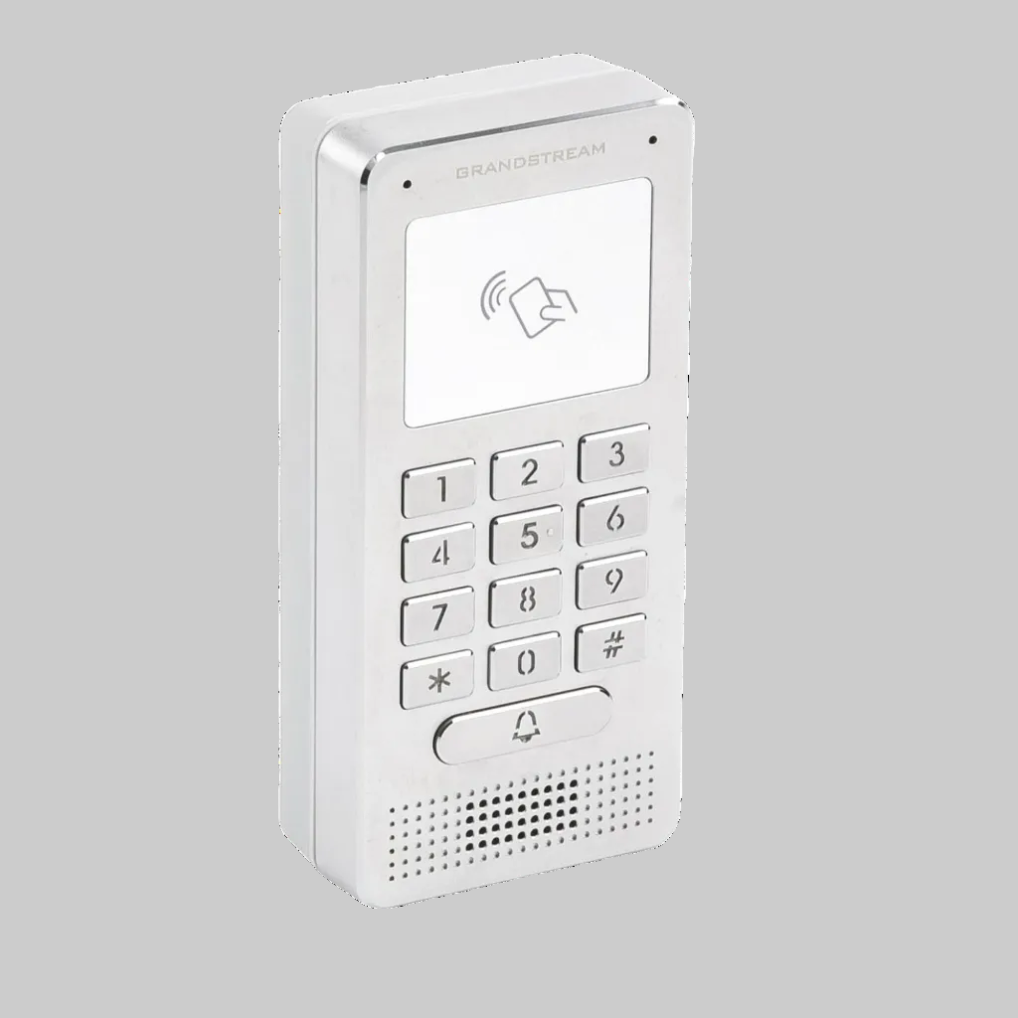 Intercomunicador SIP Grandstream GDS3705 con carcasa metálica y panel numérico para acceso seguro empresarial