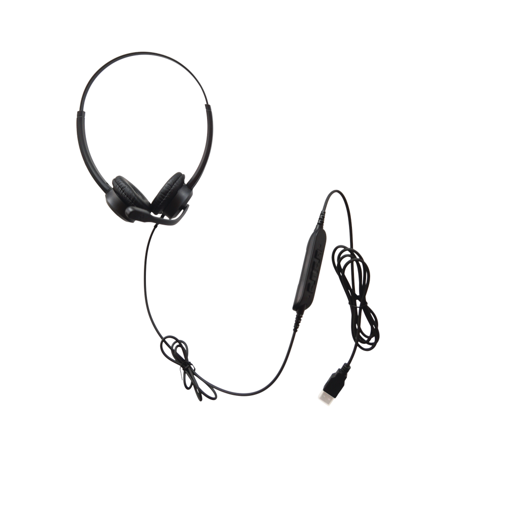 Diadema Binaural Grandstream GUV3000, Conector USB 2.0