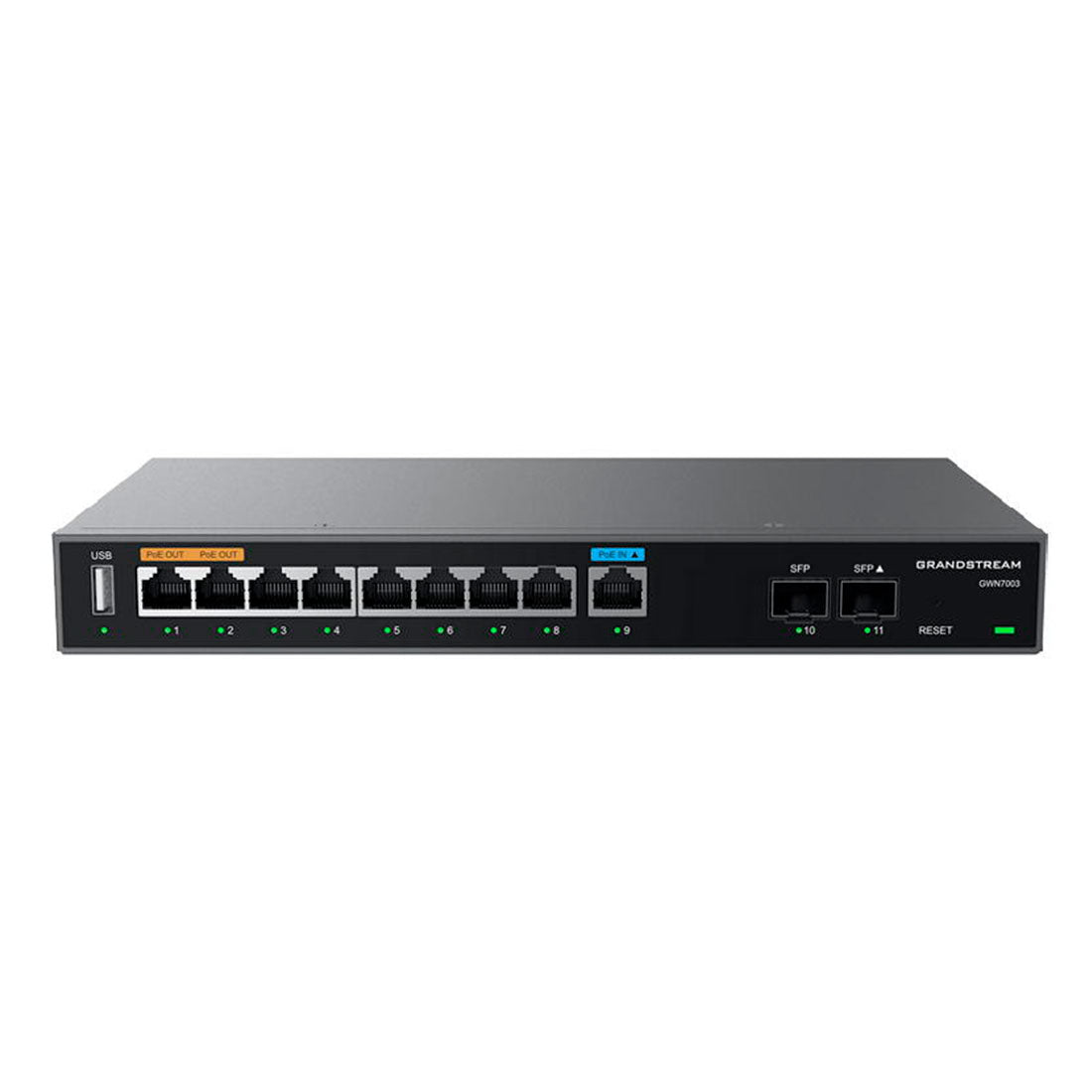 Router Multi-WAN Grandstream GWN7003 PoE Firewall VPN 2 SFP 9 Gigabit empresarial