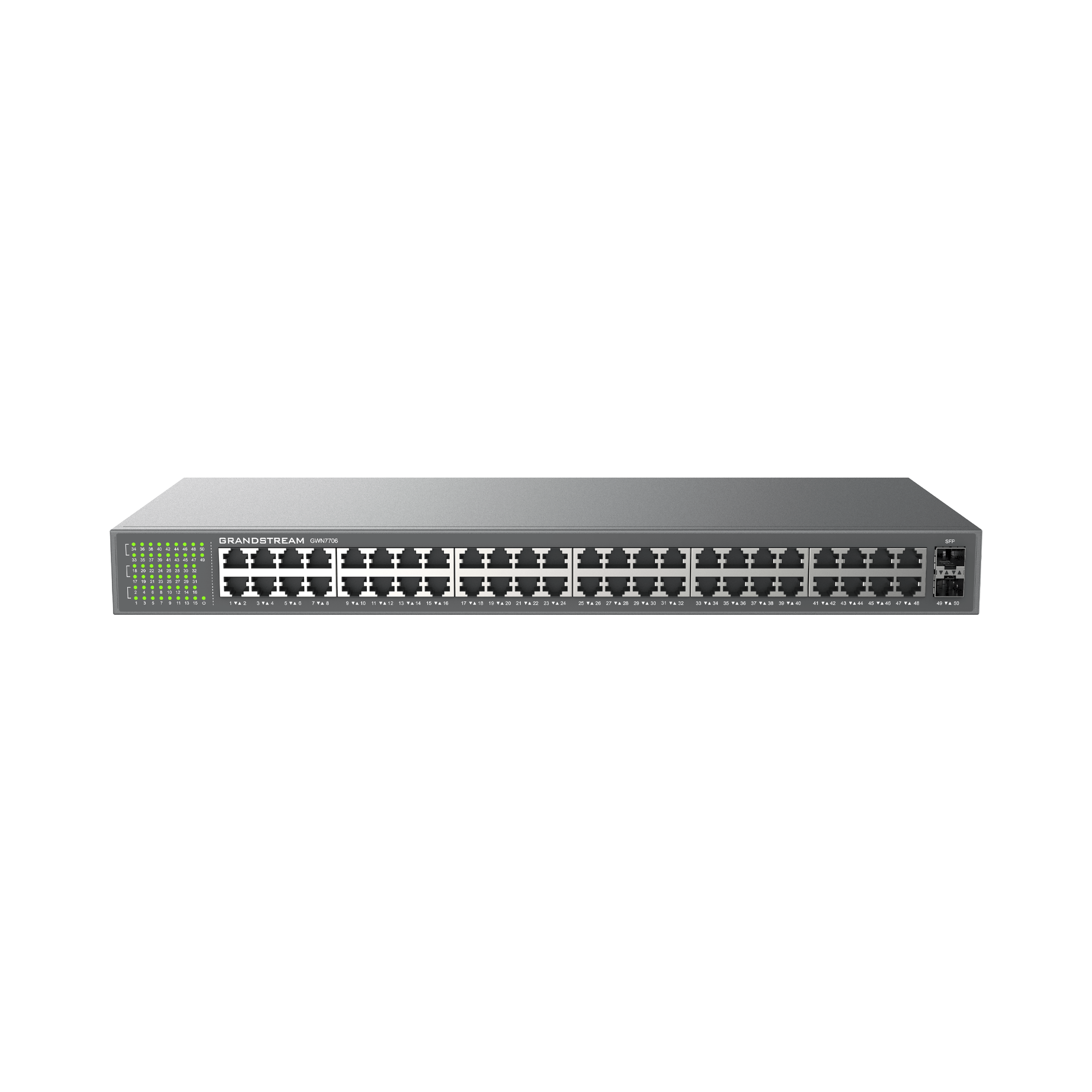 Switch Gigabit Grandstream GWN7706 48 puertos no administrable rack 1U