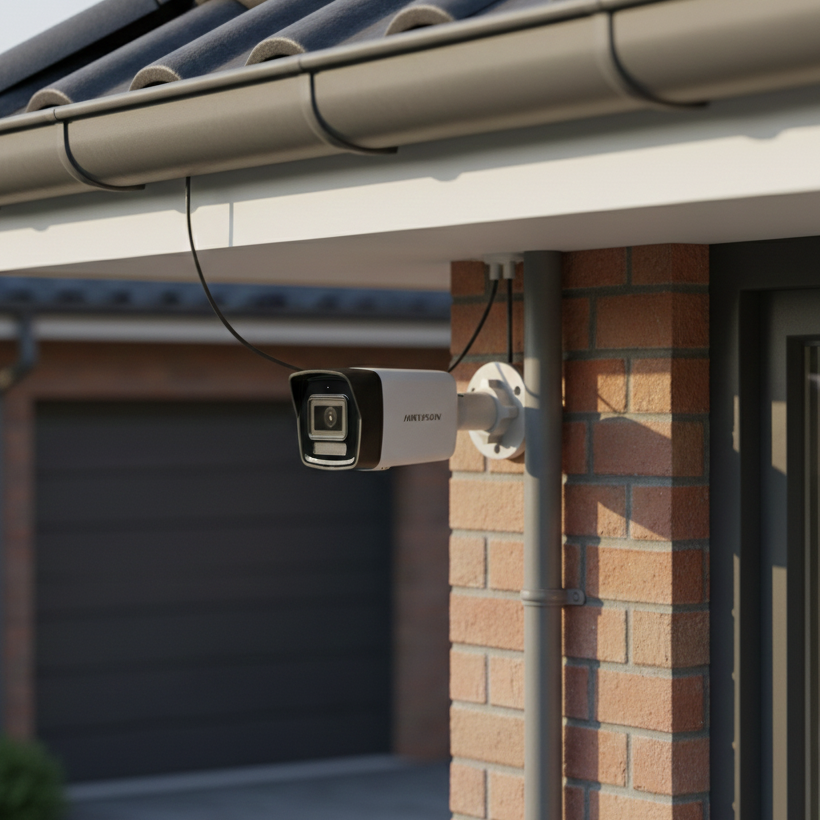 Cámara de vigilancia HIKVISION DS-2CE16K0T-LFS, Bala TURBOHD 3K, Gran Angular 104.9°, IP67, TVI, AHD, CVI, CVBS