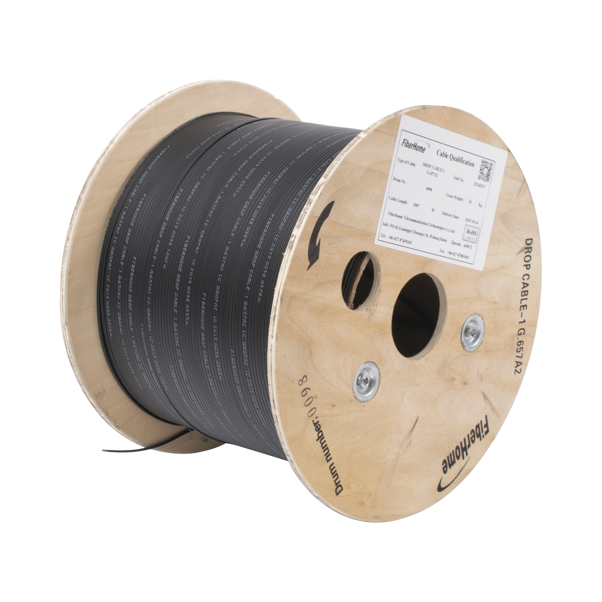 Carrete de 1 km de Fibra Óptica, IC-DROPA2-1C, Linkedpro By Fibrehome Interior/Exterior