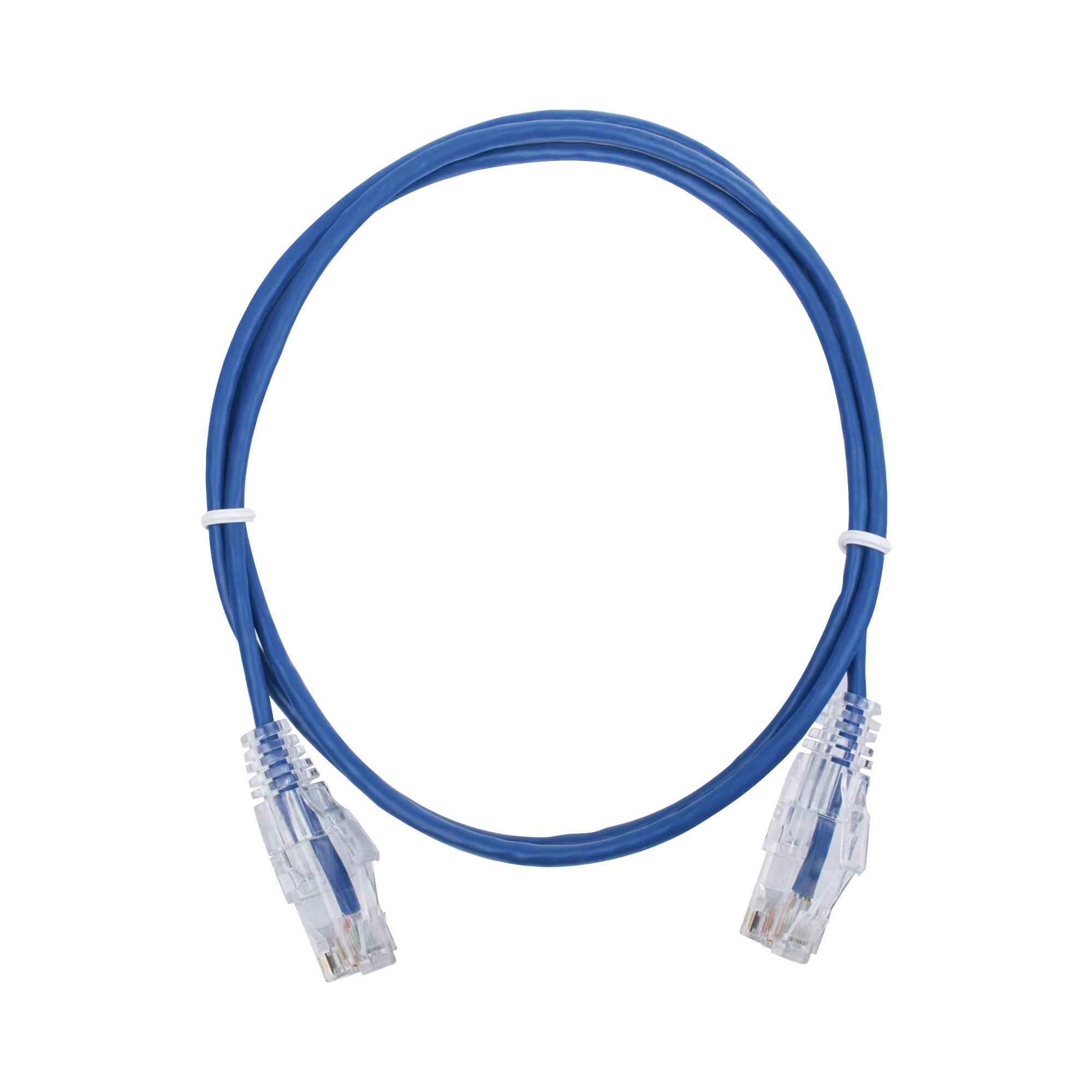 Patch cord, Linkedpro, LP-UT6A-100-BU28, Slim UTP Cat6A - 1 Metro Azul