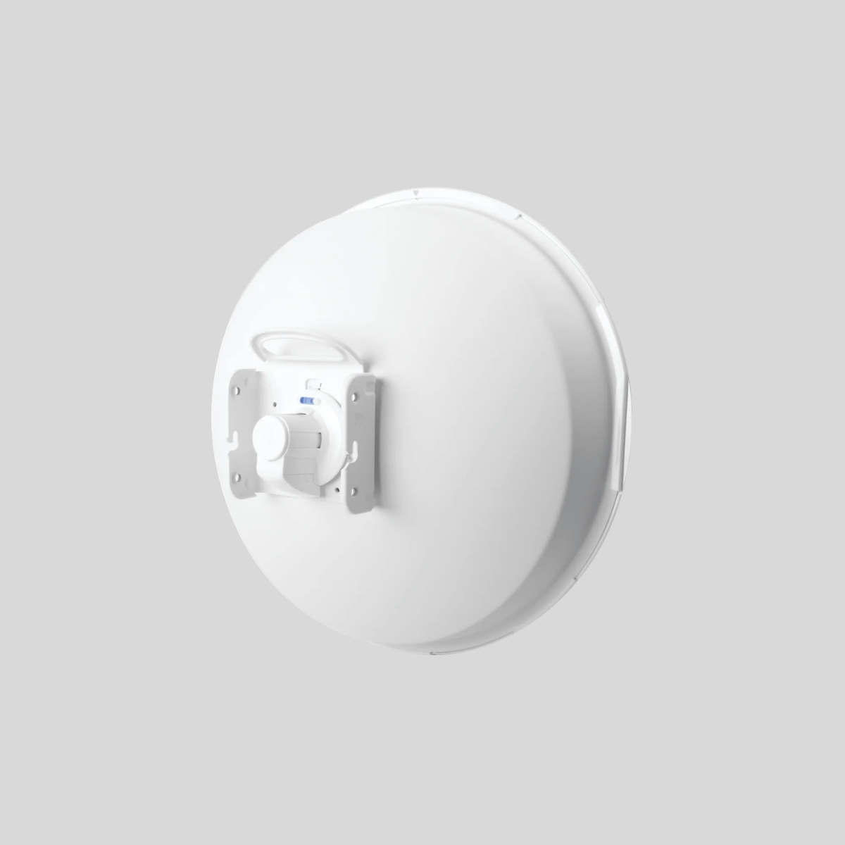 powerbeam ac iso gen2 vista trasera en ángulo con base de montaje para mástil y carcasa exterior resistente