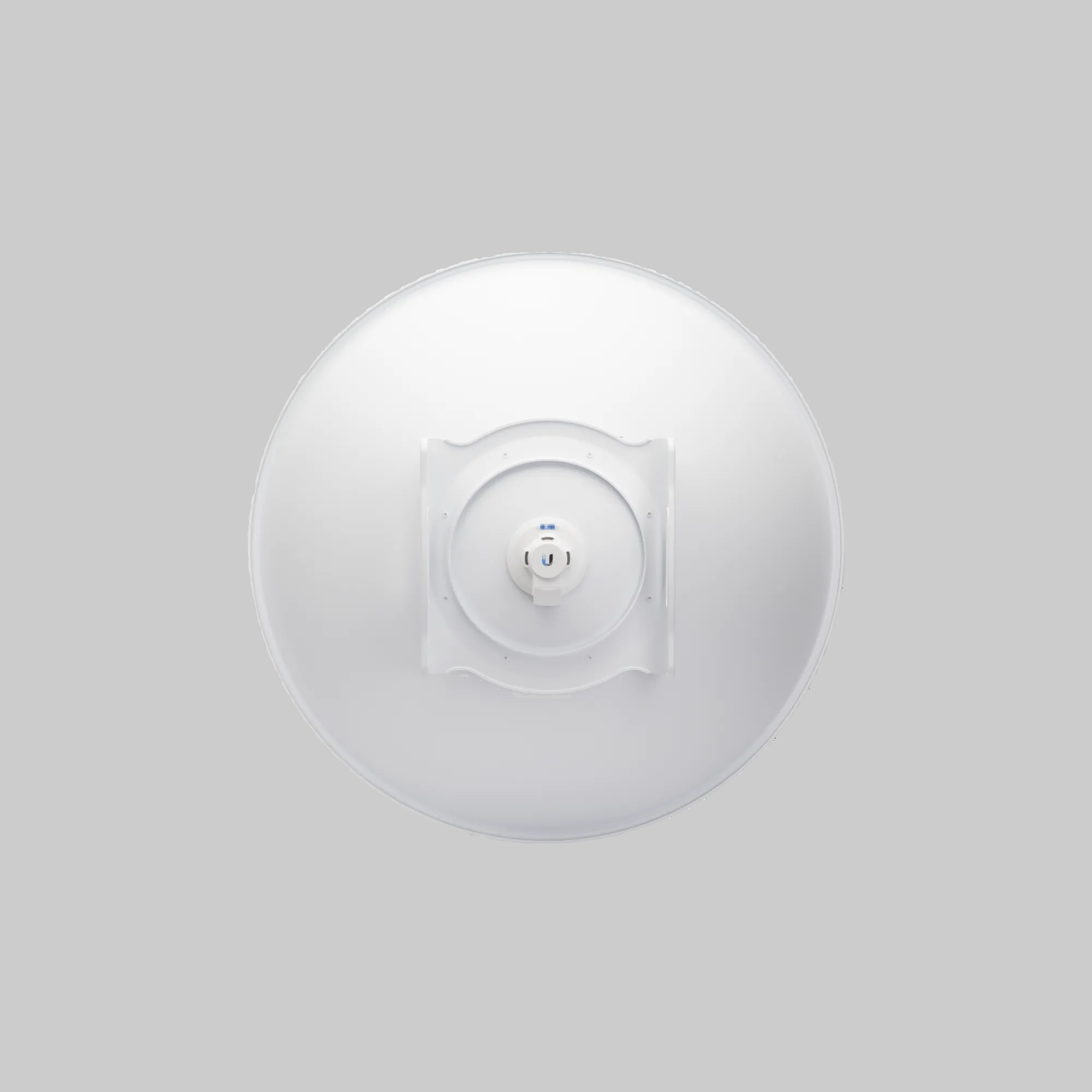 ubiquiti pbe-5ac-620 vista trasera del plato con montaje posterior y base para mástil exterior