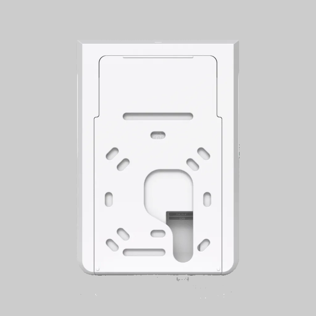 base de montaje para u7 pro wall ubiquiti con guía mural y acceso interno para instalación limpia