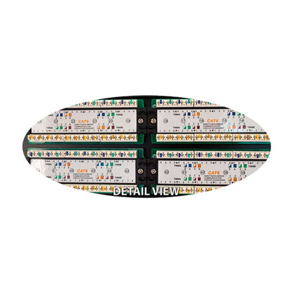 Patch panel de 48 puertos cat 6 para colocar en rack 042-378/48