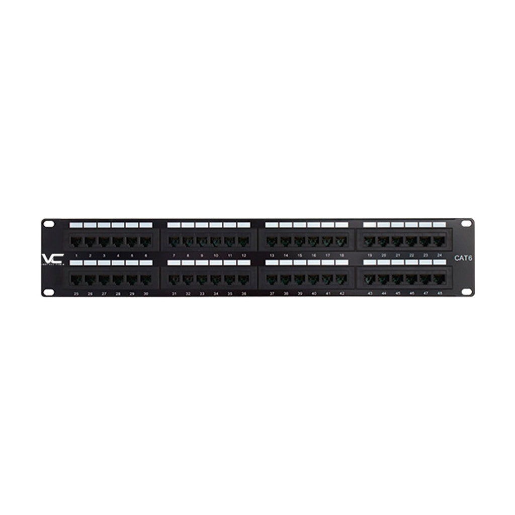 Patch panel de 48 puertos cat 6 para colocar en rack 042-378/48