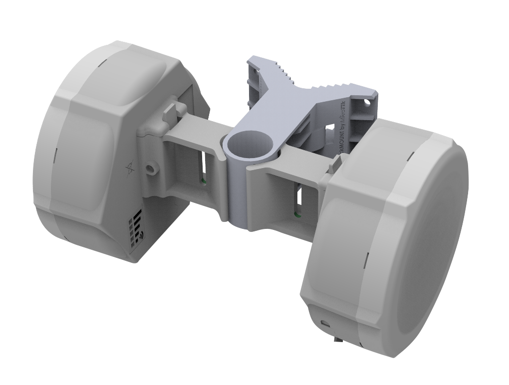 Montaje De Pared Mikrotik QM, Poste Básico Para Antenas SXT BaseBox