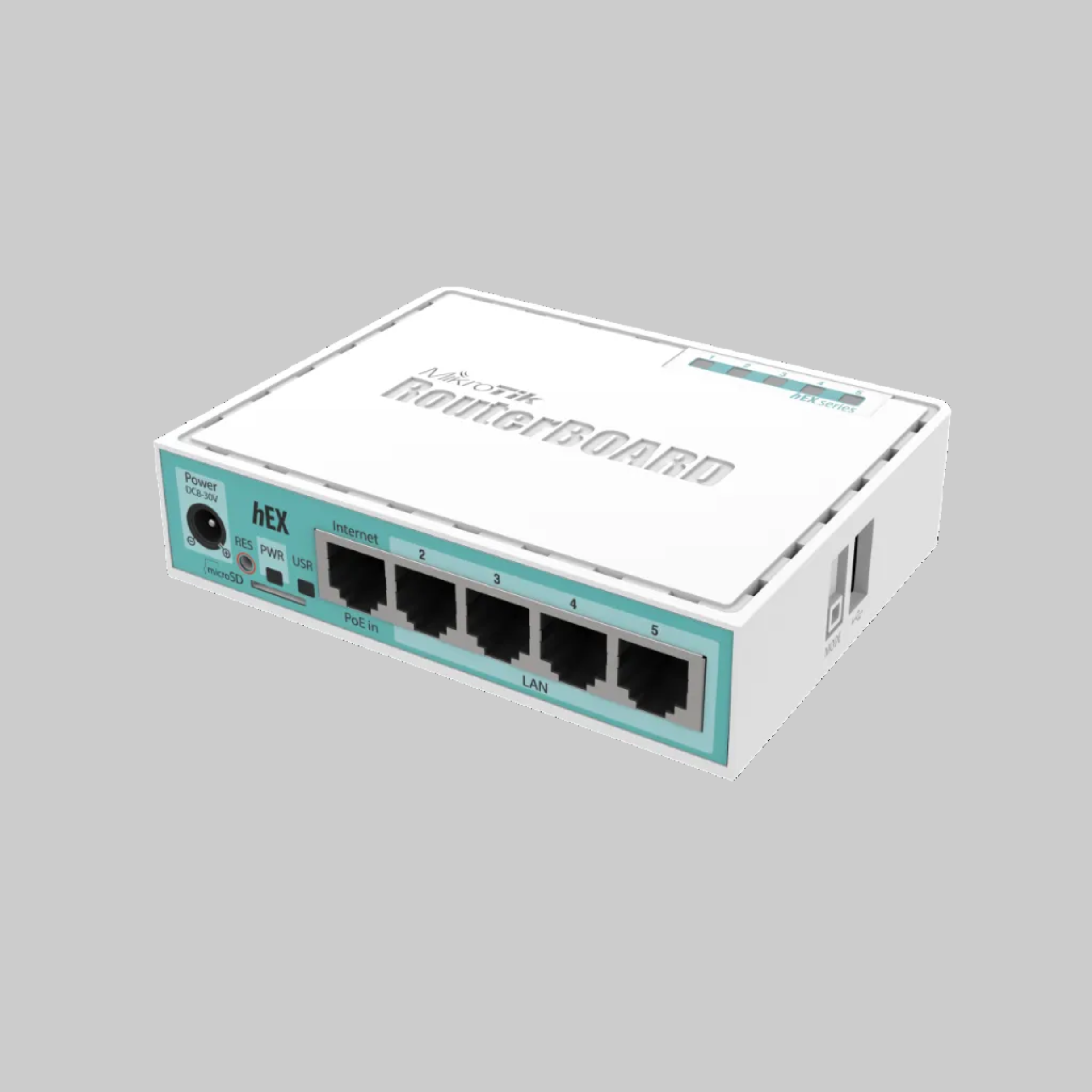 RouterBOARD hEX RB750GR3 con 5 puertos Gigabit y RouterOS para oficinas y redes profesionales