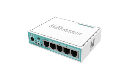 Router Mikrotik RB750Gr3, hEX RouterBoard, Blanco Y Turquesa Lic Niv 4