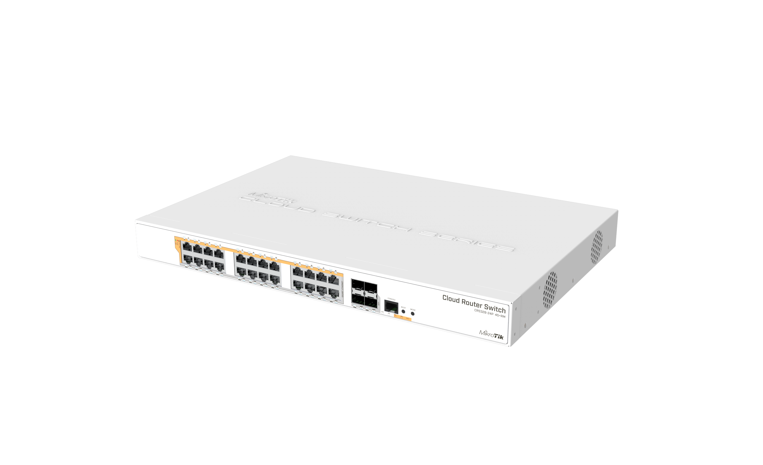 Switch PoE Mikrotik CRS328-24P-4S+RM, 24 puertos EthGb y 4 SFP+ RouterOS Licencia nivel 5