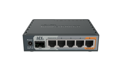 Router Mikrotik RB760iGS, RouterBoard hEX S, 5 EthGb SFP 880Mhz CPU dual 256MB RAM