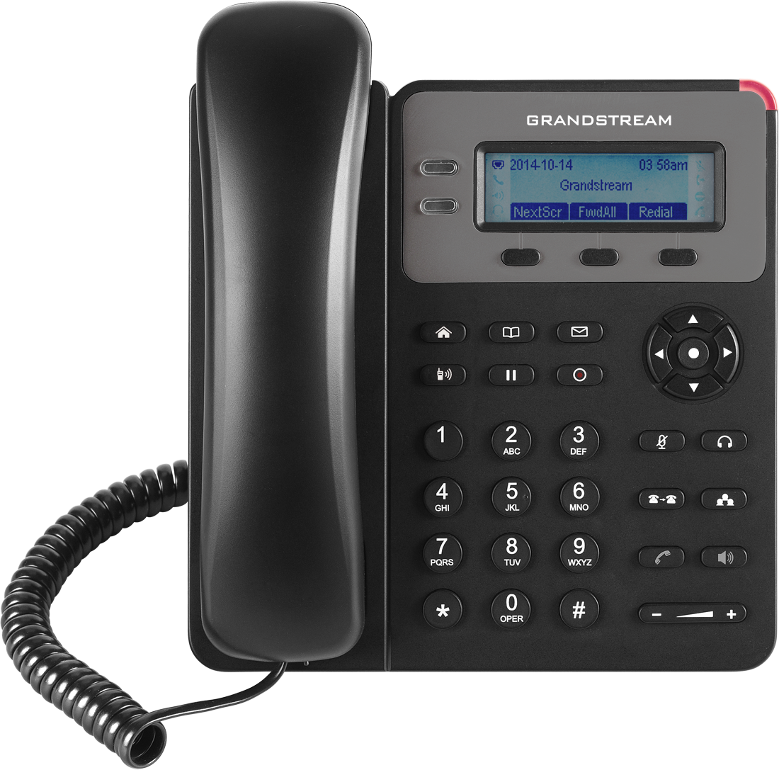Teléfono IP Grandstream GXP1615, 1 Cuentas SIP, 2 Líneas, PoE, Incluye adaptador de corriente