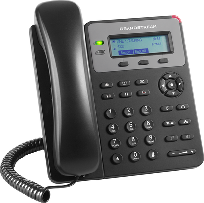 Teléfono IP Grandstream GXP1615, 1 Cuentas SIP, 2 Líneas, PoE, Incluye adaptador de corriente