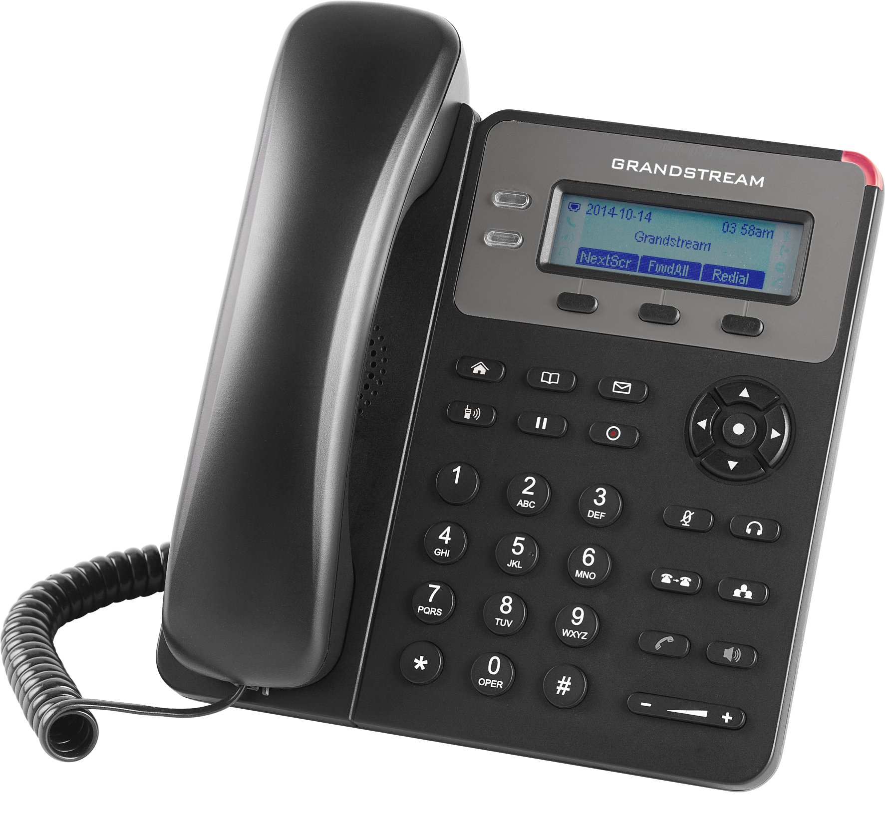 Teléfono IP Grandstream GXP1615, 1 Cuentas SIP, 2 Líneas, PoE, Incluye adaptador de corriente