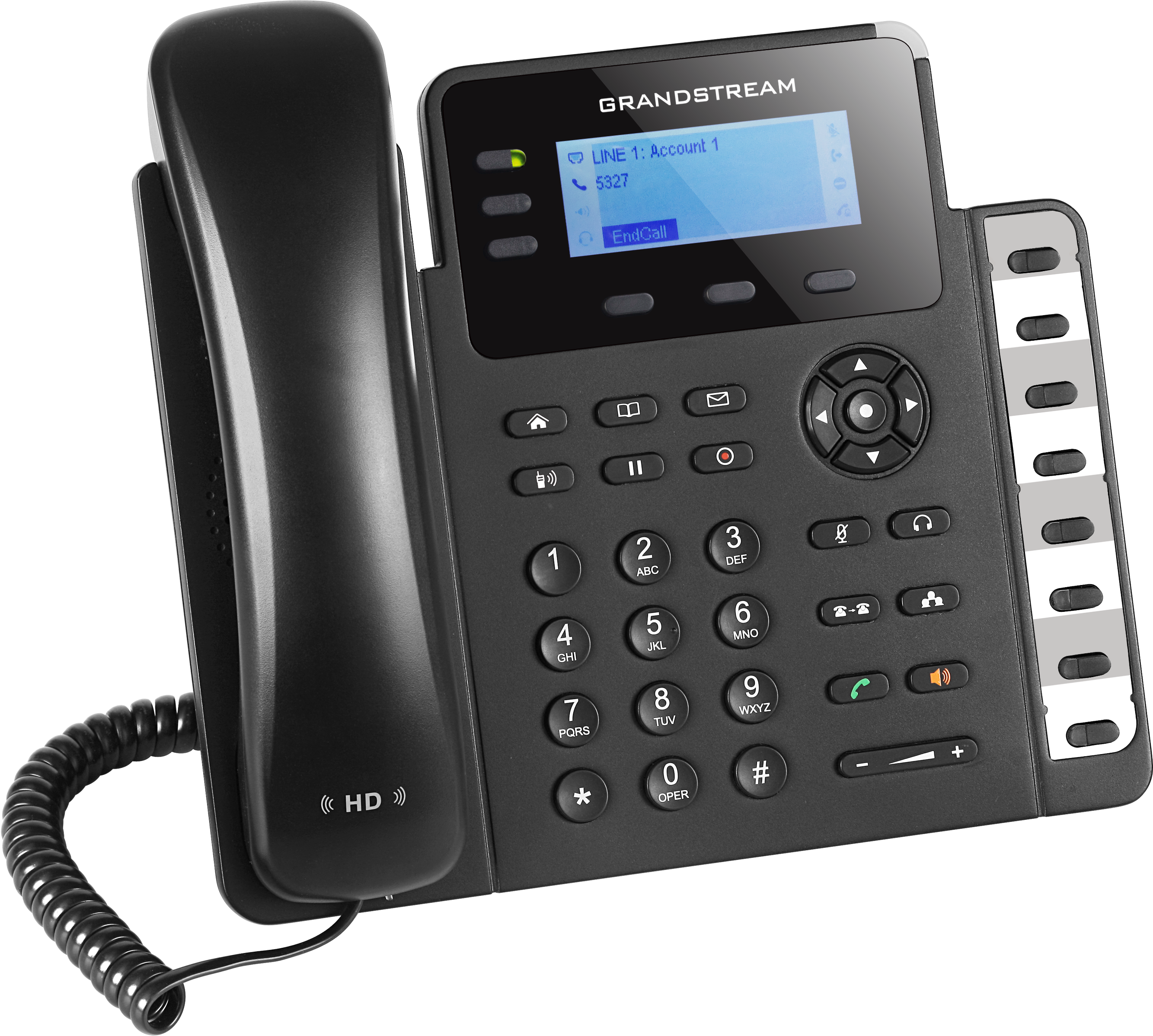 Teléfono IP HD Grandstream GXP1630, 3 Líneas SIP, PoE, GigaEth
