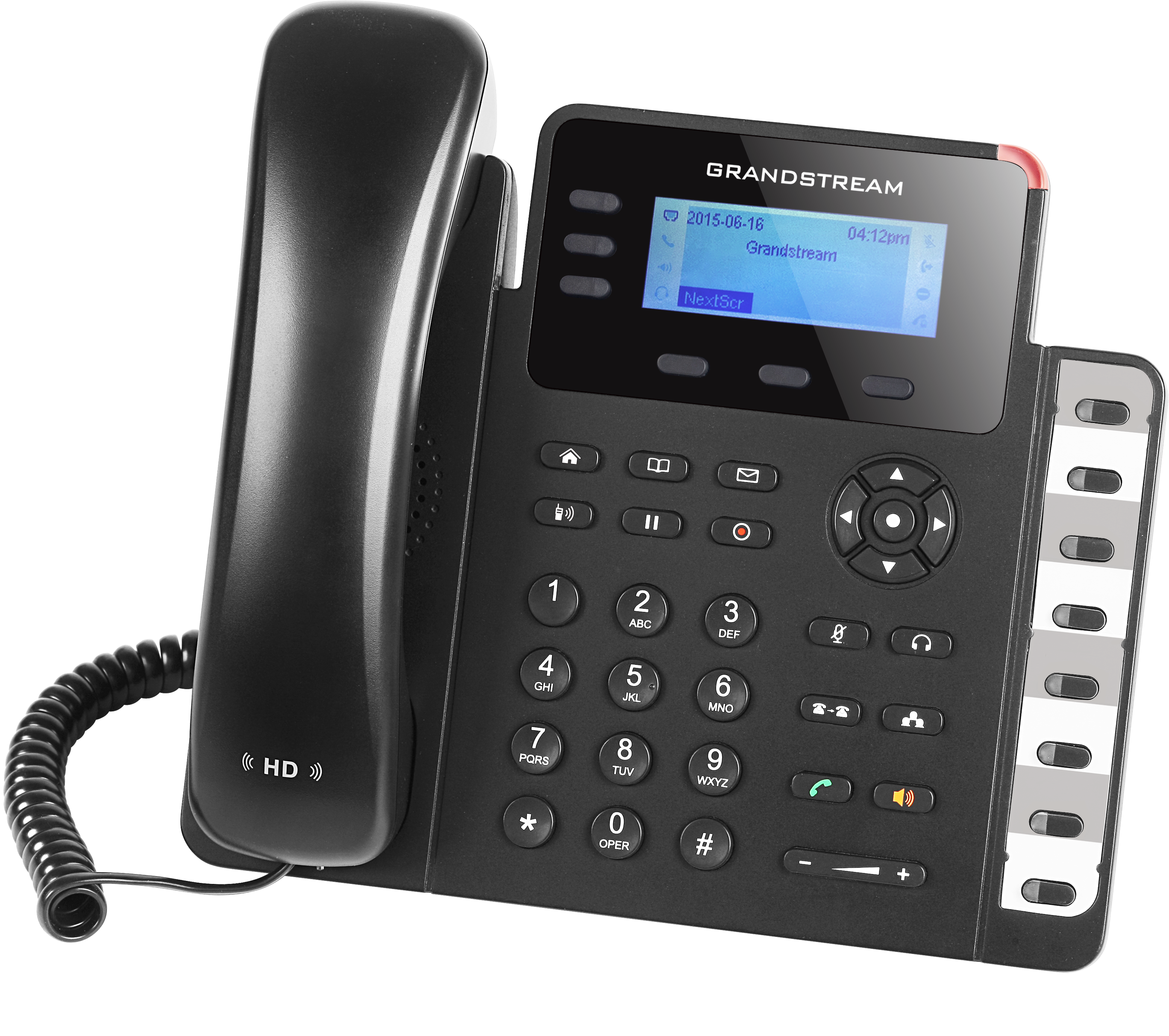 Teléfono IP HD Grandstream GXP1630, 3 Líneas SIP, PoE, GigaEth