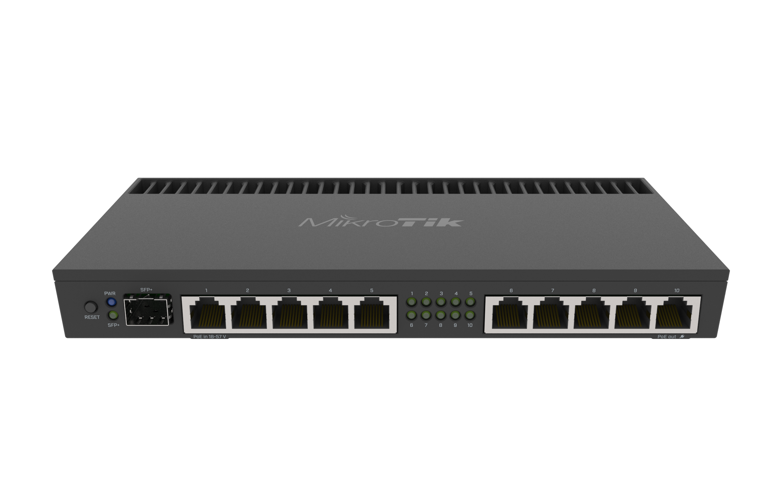Router Mikrotik RB4011iGS+RM, 10 puertos GigaBit,  1 puerto SFP+, Licencia Nivel 5