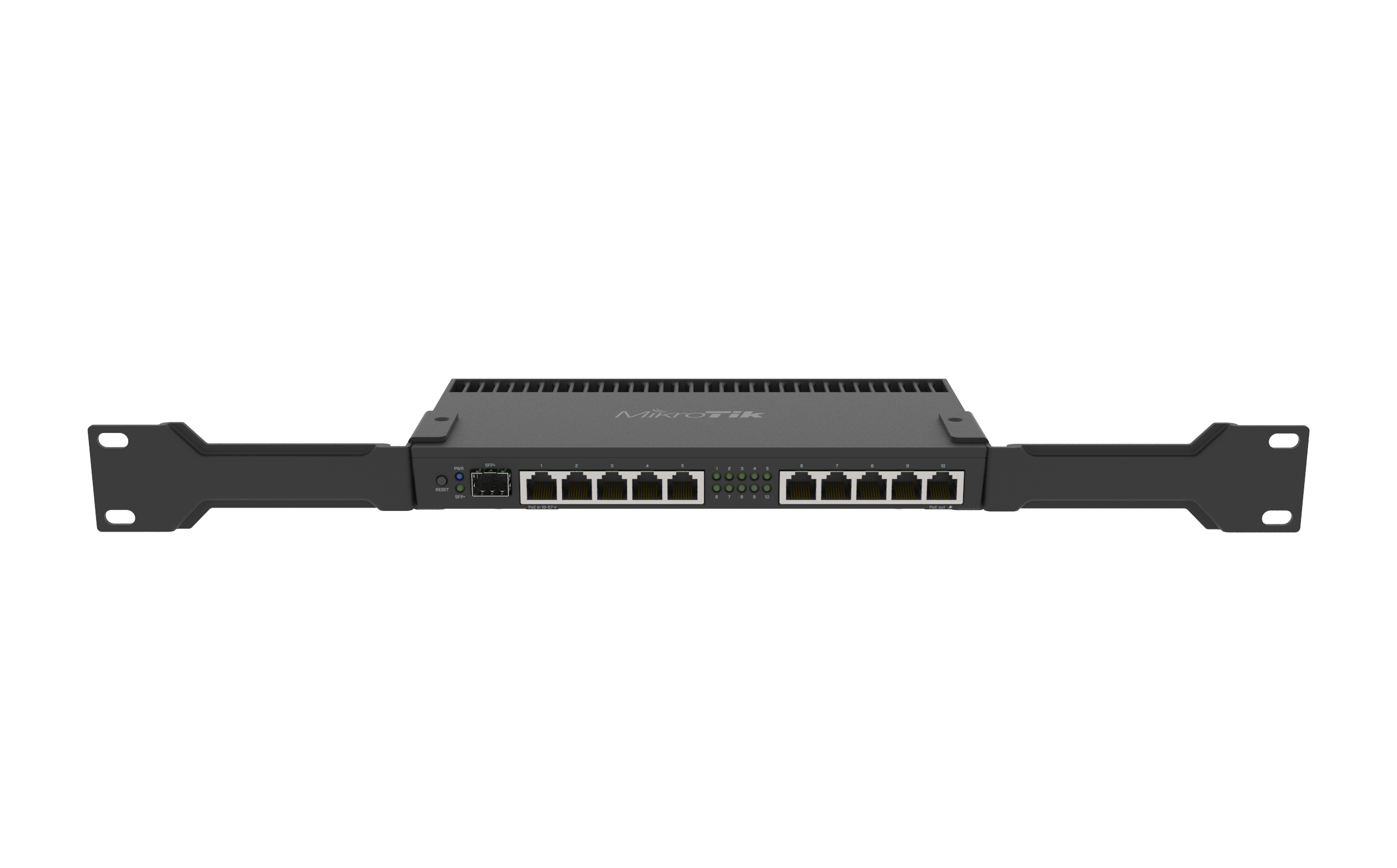 Router Mikrotik RB4011iGS+RM, 10 puertos GigaBit,  1 puerto SFP+, Licencia Nivel 5