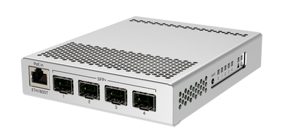 Switch Mikrotik CRS305-1G-4S+IN, Switch de escritorio GigaEth, 4 puertos 10Gbps SFP+