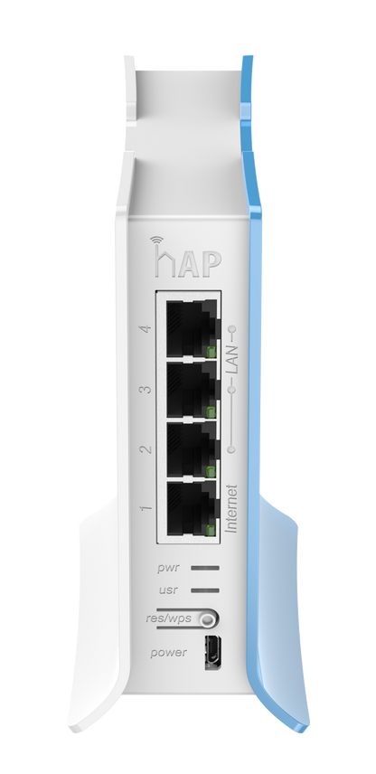 Router Mikrotik RB941-2nD-TC Hap Lite, Routeboard Azul Y Blanco 5v, Wi-Fi, Licencia Nivel 4