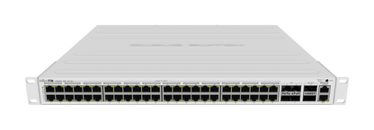 Switch PoE Mikrotik CRS354-48P-4S+2Q+RM, 48 puertos GbEth, Capa3, 4 puertos SFP+ y 2 puertos QSFP de 40G