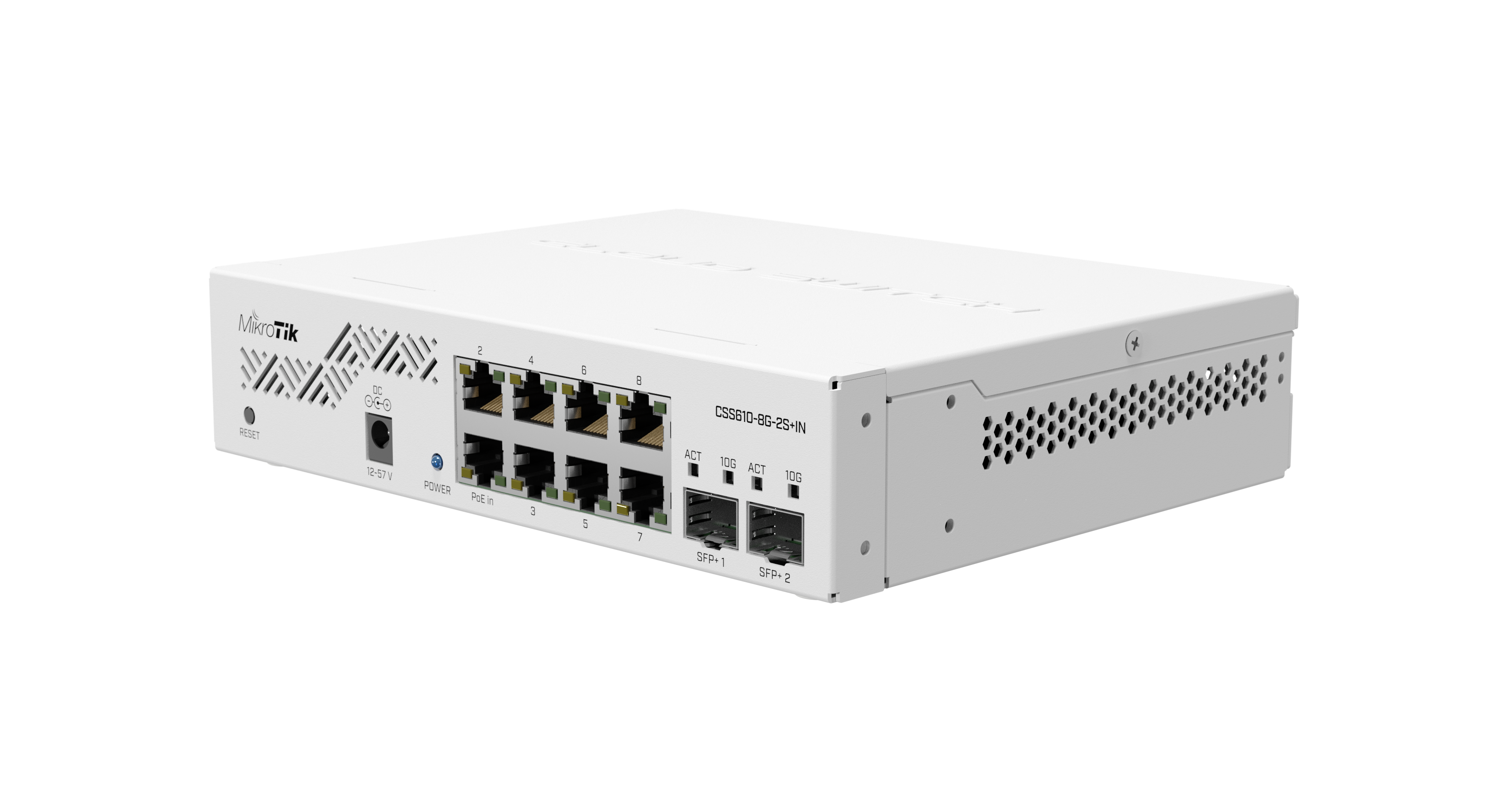 Switch Administrable Mikrotik CSS610-8G-2S+IN, 8 puertos GigaEth, 2 puertos SFP+ 10G
