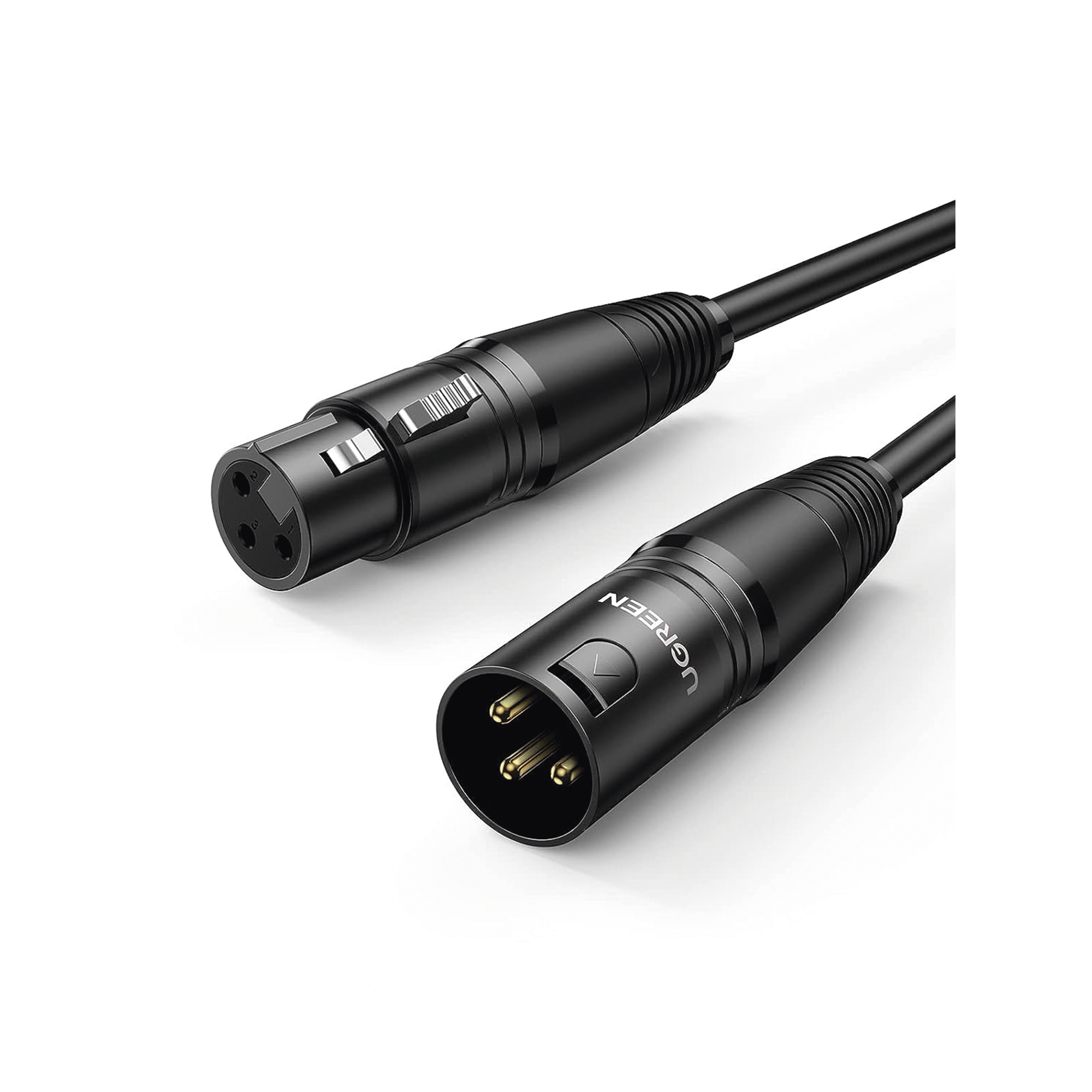 Cable XLR Ugreen tipo Canon macho-hembra conectores chapados en oro