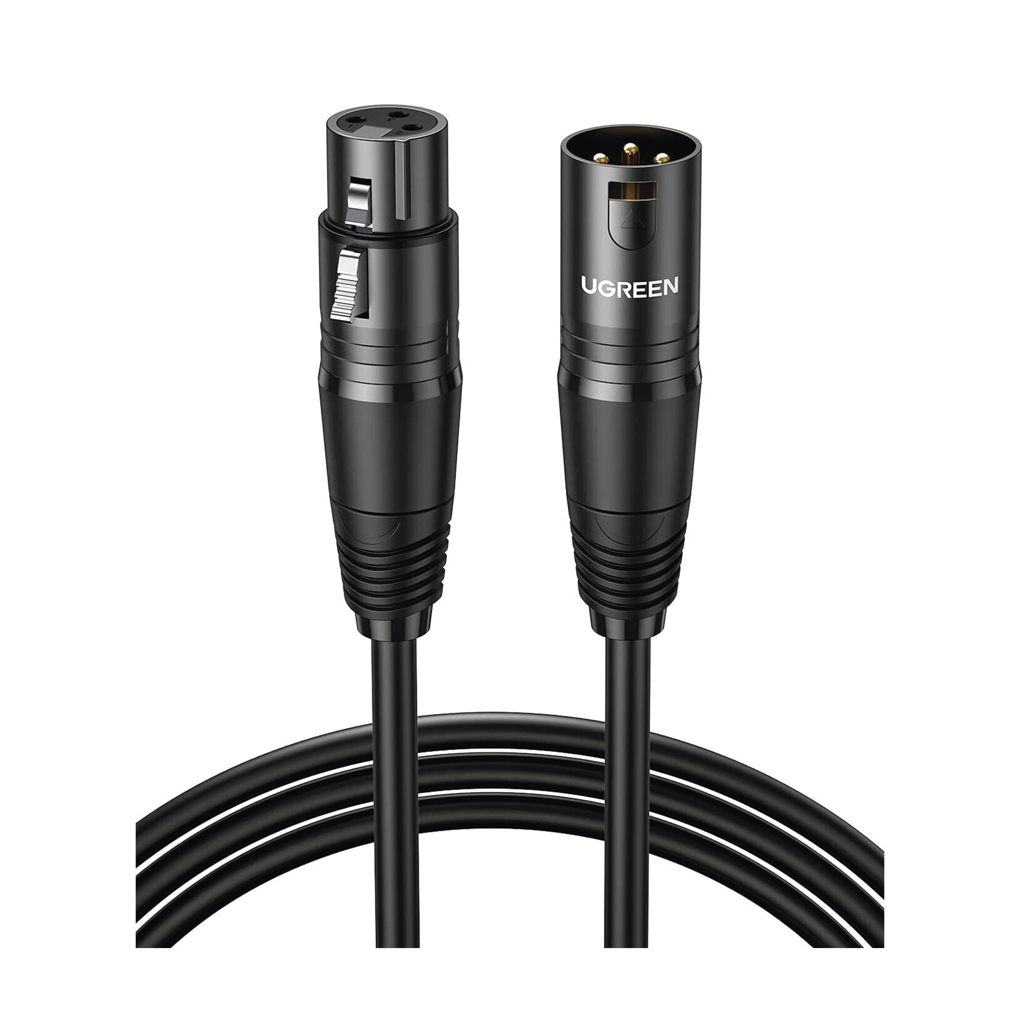 Cable micrófono XLR Ugreen 15 metros triple blindaje anti-interferencias
