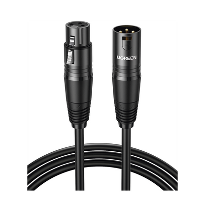 Cable micrófono XLR Ugreen 15 metros triple blindaje anti-interferencias