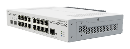Router Mikrotik CCR2004-16G-2S+PC, 16 puertos Gigabit Ethernet, 2 slots SFP+ de 10G, Licencia nivel 6