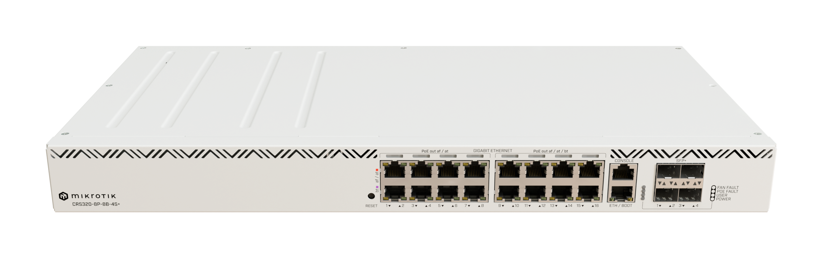 Switch PoE Mikrotik CRS320-8P-8B-4S+RM, RAM 256 MB, 8 PoE, 4 SPF+, Licencia 5
