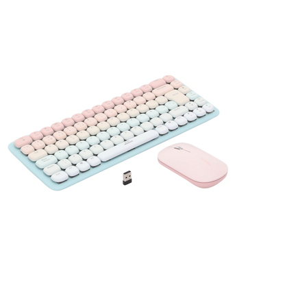 Teclado inalámbrico Ugreen rosa Bluetooth 85 teclas español con retroiluminación RGB