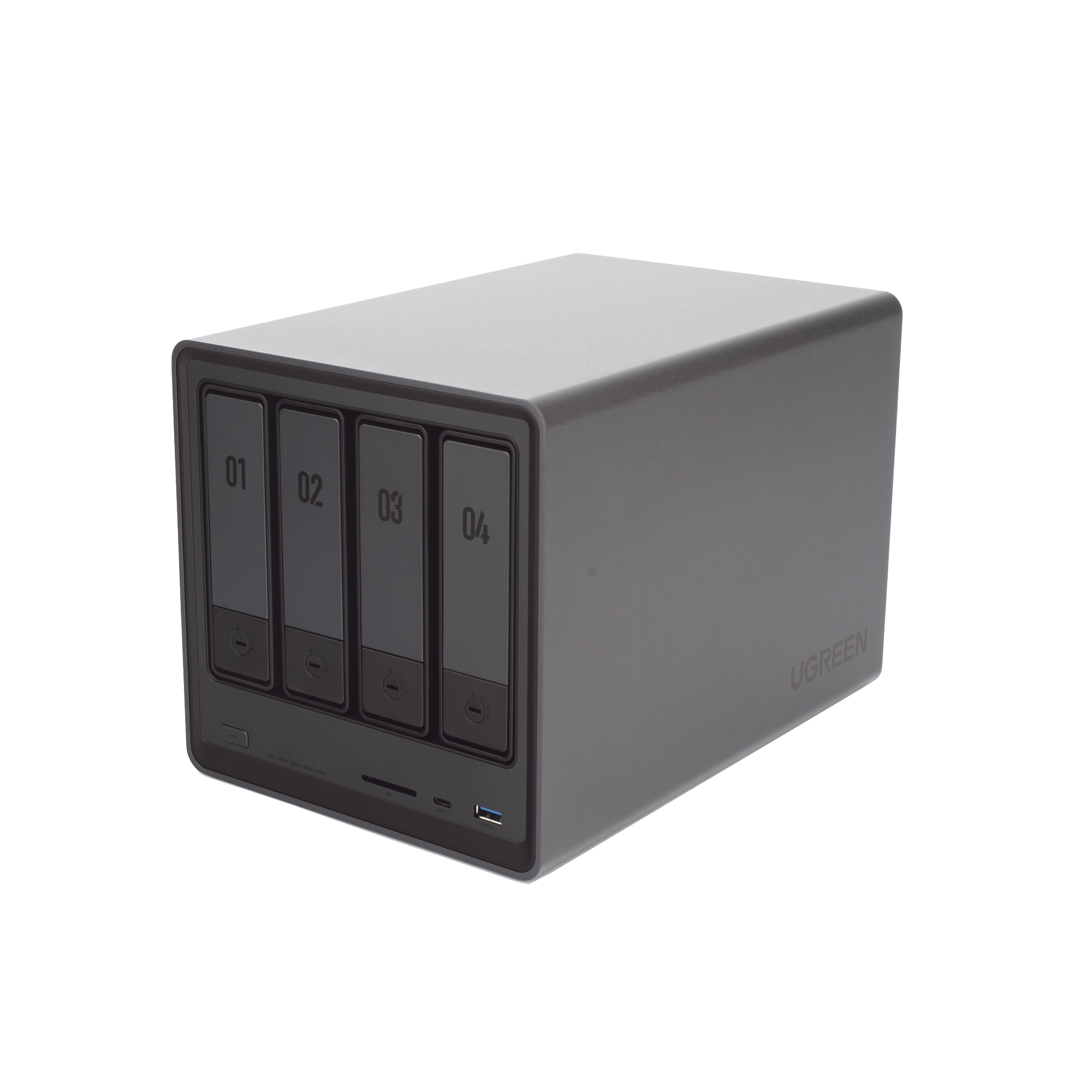 Servidor NAS Ugreen DXP4800 Plus panel trasero con puertos de red y conectividad